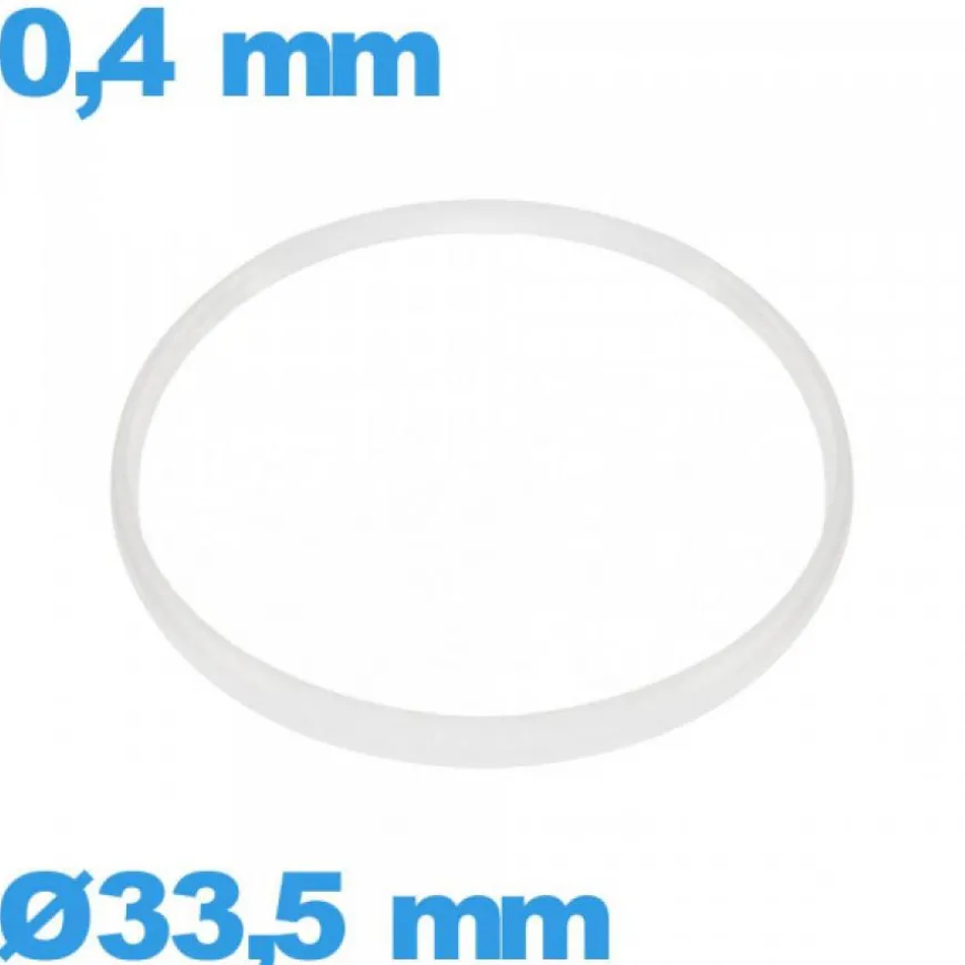 Joint verre horlogerie 33,5 X 0,4 mm