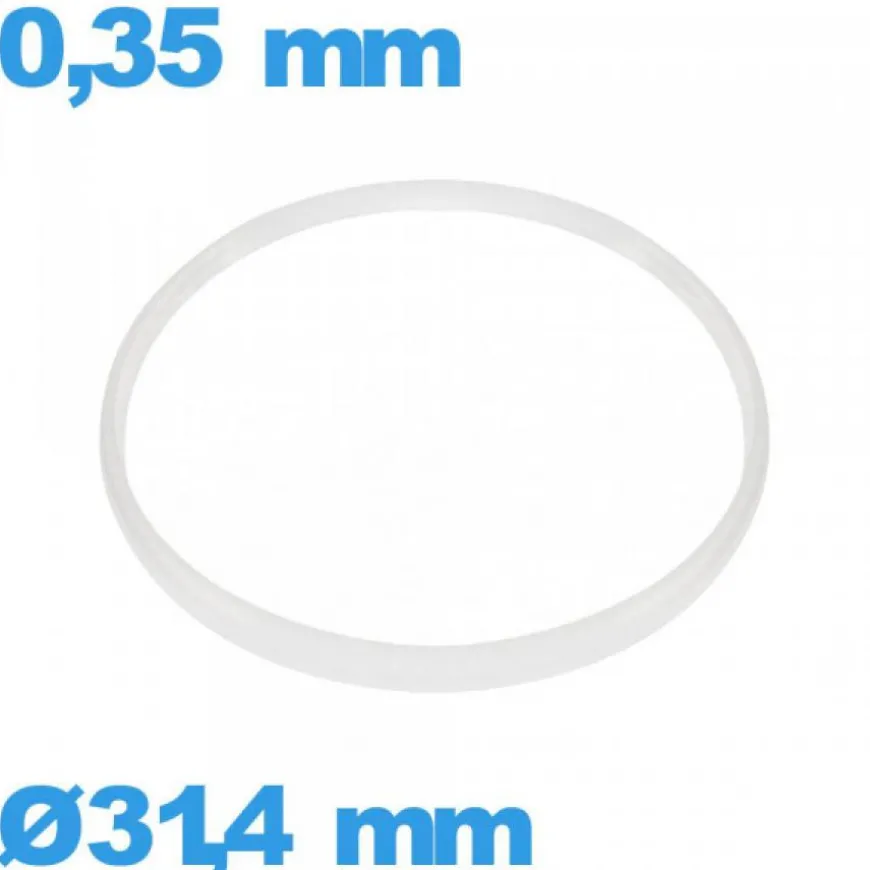 Joint verre horlogerie 31,4 X 0,35 mm Cylindrique