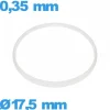 Joint verre montre Sternkreuz  blanc 17,5 X 0,35 mm