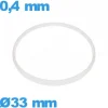 Joint verre montre 33 X 0,4 mm   pas cher