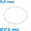 Joint verre pour horlogerie     17,5 X 0,4 mm pas cher