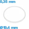 Joint    verre pour horlogerie - 19,4 X 0,35 mm