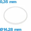 Joint    verre pour montre - 14,28 X 0,35 mm