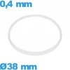 Joint   verre pour montre 38 X 0,4 mm Cylindrique