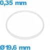 Joint   19,6 X 0,35 mm   d'horlogerie