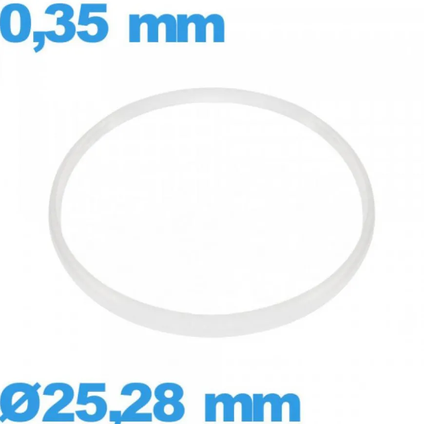 Joint 25,28 X 0,35 mm montre blanc de marque ISO Swiss