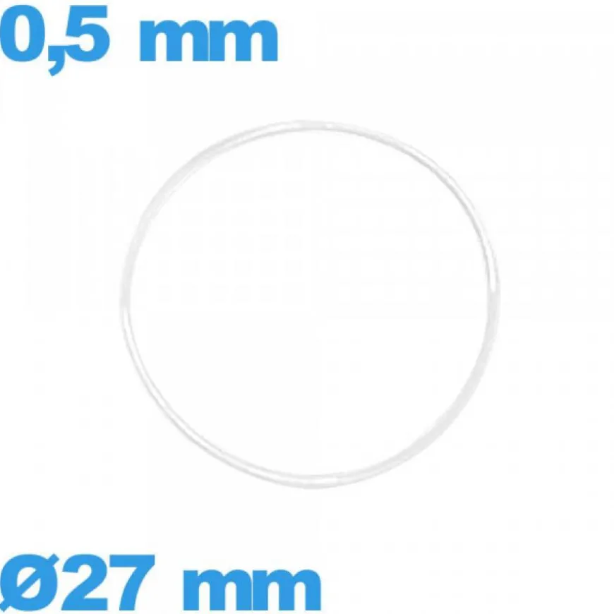 Joint 27 X 0,5 mm O-ring pour montre silicone