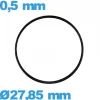 Joint  27,85 X 0,5 mm plat  de montre pas cher