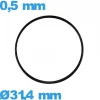 Joint  31,4 X 0,5 mm plat  d'horlogerie pas cher