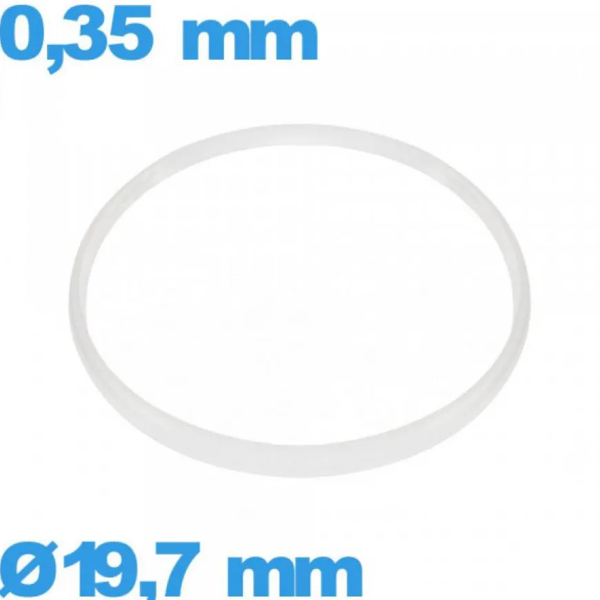 Joint 19,7 X 0,35 mm pour horlogerie blanc de marque Sternkreuz