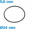Joint  24 X 0,6 mm pour horlogerie nitrile O-ring