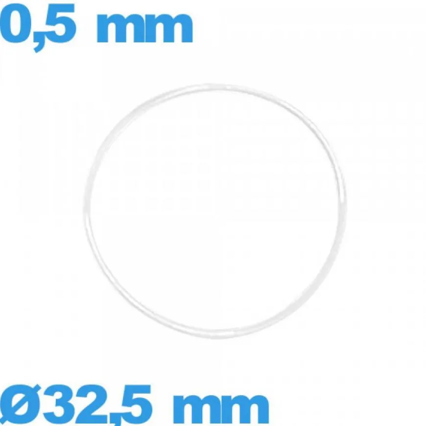 Joint 32,5 X 0,5 mm torique de montre silicone