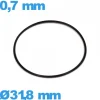 Joint  31,8 X 0,7 mm torique pour montre