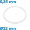 Joint   32 X 0,35 mm  verre de montre