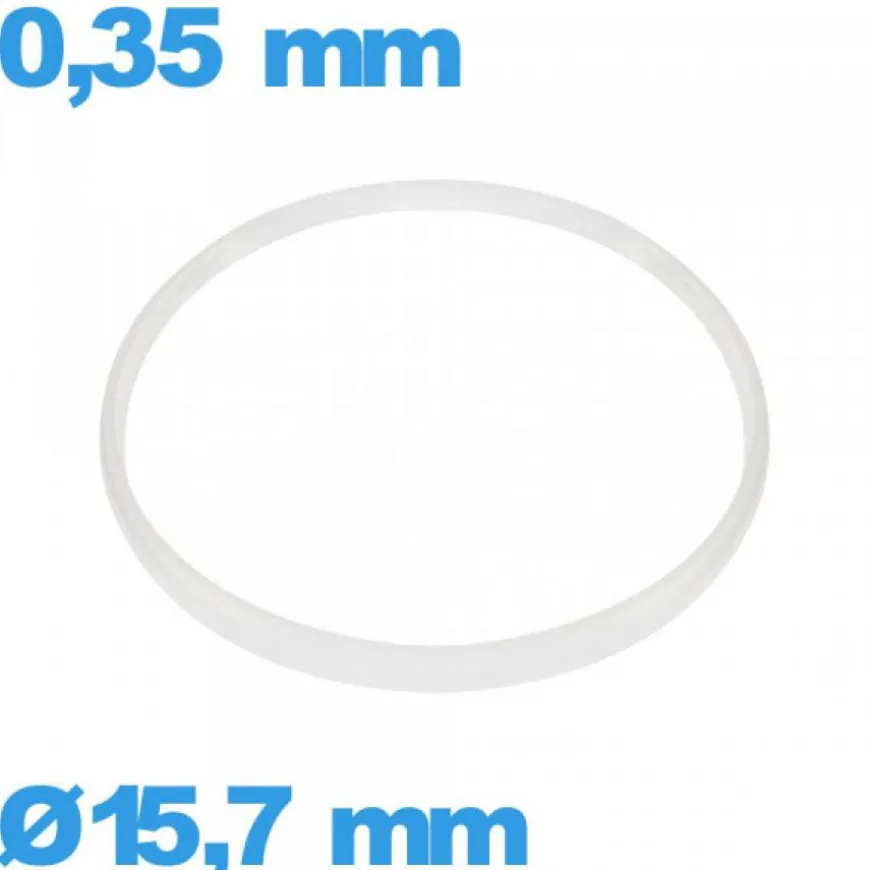 Joint 15,7 X 0,35 mm verre d'horlogerie