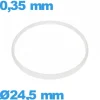 Joint  24,5 X 0,35 mm  verre pour montre