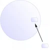 Lentille pour Verre de Montre - Rectangle - 4,5 x 5,8 mm