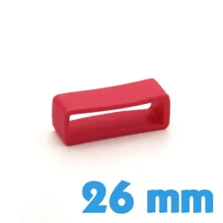 Loop de montre Silicone Rouge 26 mm