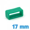 Loop montre Silicone 17 mm pas cher - Vert Emeraude