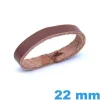 Loop pour Bracelet de Montre 22 mm Cuir Marron