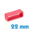 Loop pour bracelet Silicone 22 mm Rouge Corail
