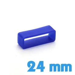 Loop pour montre Silicone 24 mm pas cher - Bleu