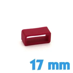 Loop Silicone Rouge foncé 17 mm bracelet