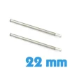 Lot de 2 Barres Montre à Capuchon Pression 22 mm diamètre 1,20 mm