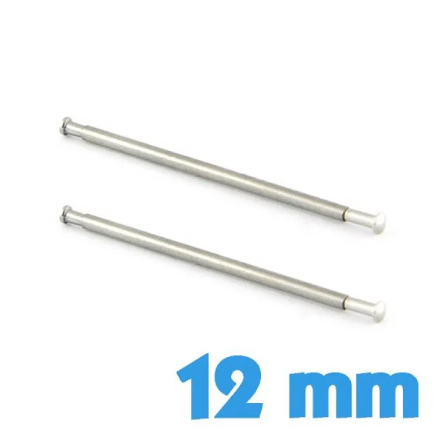 Lot de 2 barres T pour montre 12 mm