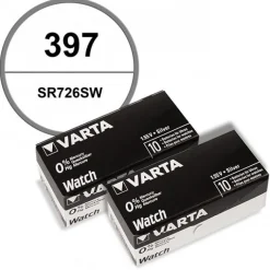 Lot de 20 Batteries de montre 397 alcaline 1,55 V Varta
