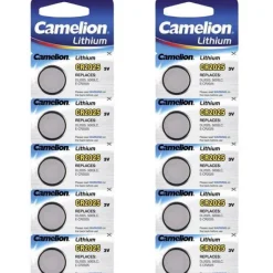 Lot de 10 Batteries pour montre  lithium 3 V CR2025