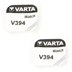 Lot de 2 Batteries 1,55 V alcaline 394 Varta de montre
