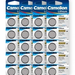 Lot de 20 Piles CR2025 3 V  lithium pour montre