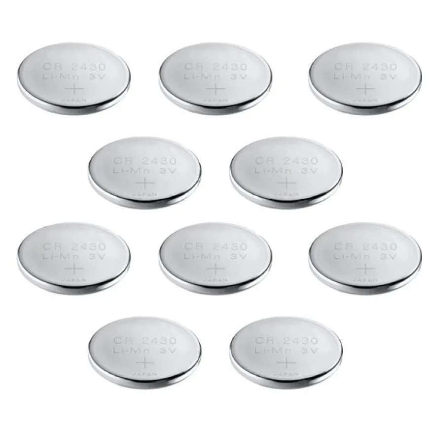Lot de 10 Piles montre lithium 3 V CR2430