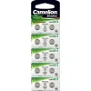 Lot de 10 Piles pour montre  1,5 V AG12 alcaline