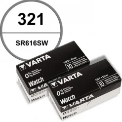 Lot de 20 Piles pour montre 1.55 V alcaline 321 Varta