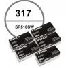 Lot de 50 Piles 317 1,55 V alcaline Varta de montre
