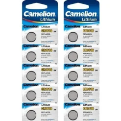Lot de 10 Piles  3 V lithium CR1616 de montre