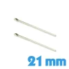 Lot 2 goupilles 21 mm pas cher pour montre bracelet métal