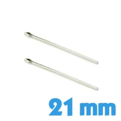 Lot 2 goupilles 21 mm pas cher pour montre bracelet métal