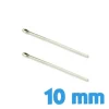 Lot 2 goupilles pour bracelet montre métal 1 cm