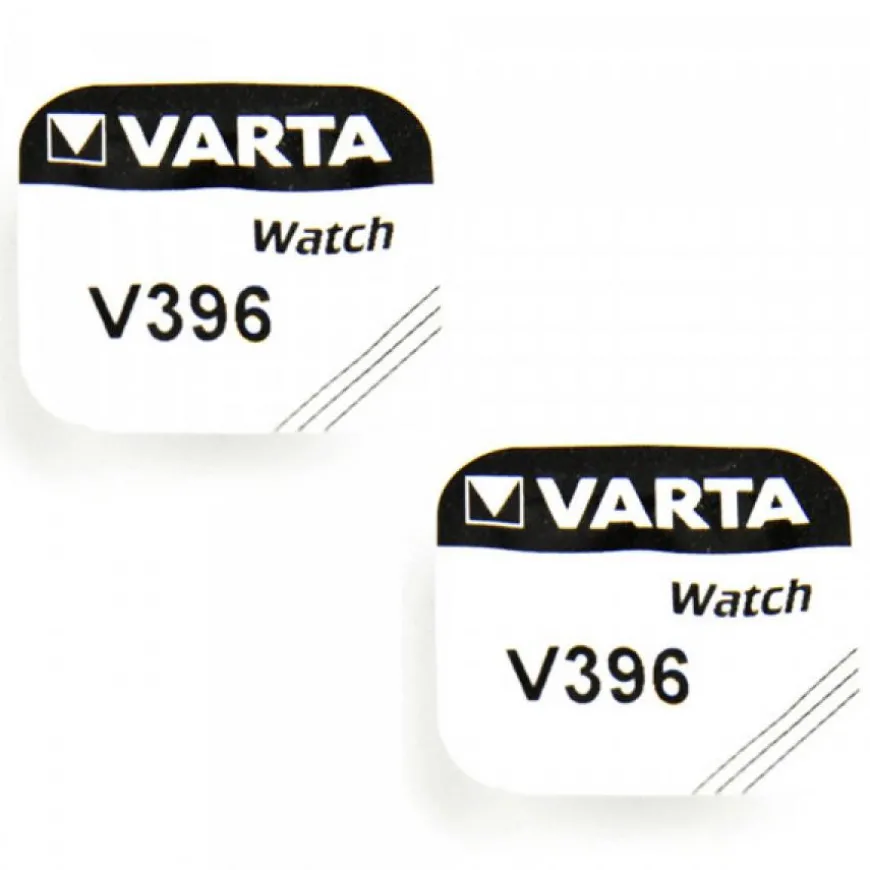 Lot 2 Piles pour Montre 396 Varta