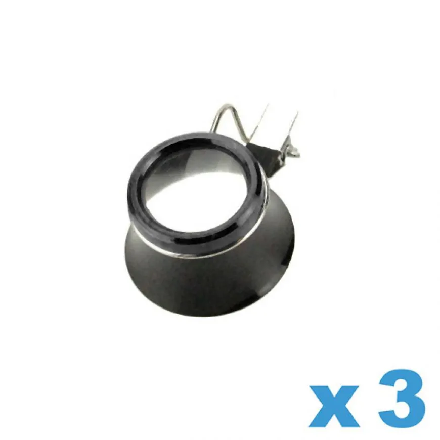 Loupe d'horloger x3 avec pince