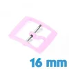 16 mm rose Boucle ardillon plastique
