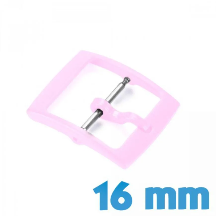 16 mm rose Boucle ardillon plastique
