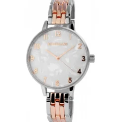 Montre acier bicolore femme marque Excellanc