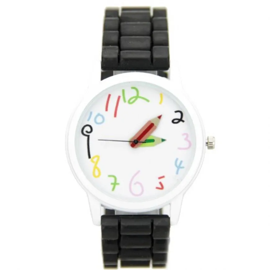 Montre à aiguille originale pas chère femme crayon