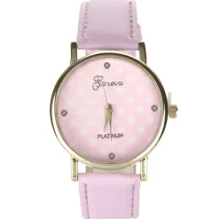 Montre analogique rose femme