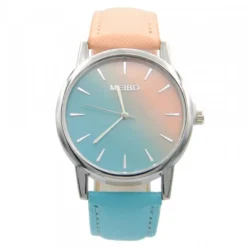 Montre Bicolore Femme Bleu et Rose pas chère