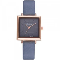 Montre bleue pas chère carrée
